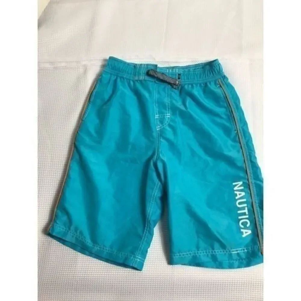 Nautica Swim sky blue Trunks size  L….0189